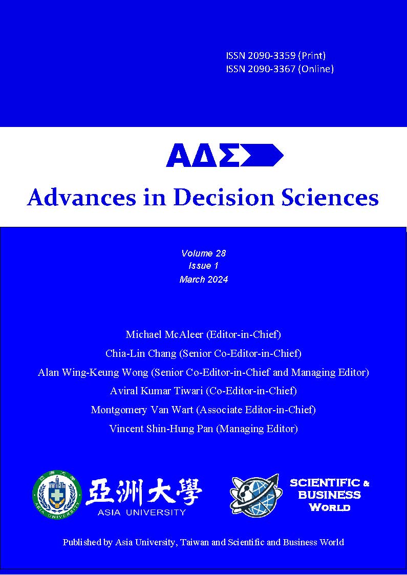 					View Vol. 28 No. 1 (2024): Advances in Decision Sciences
				